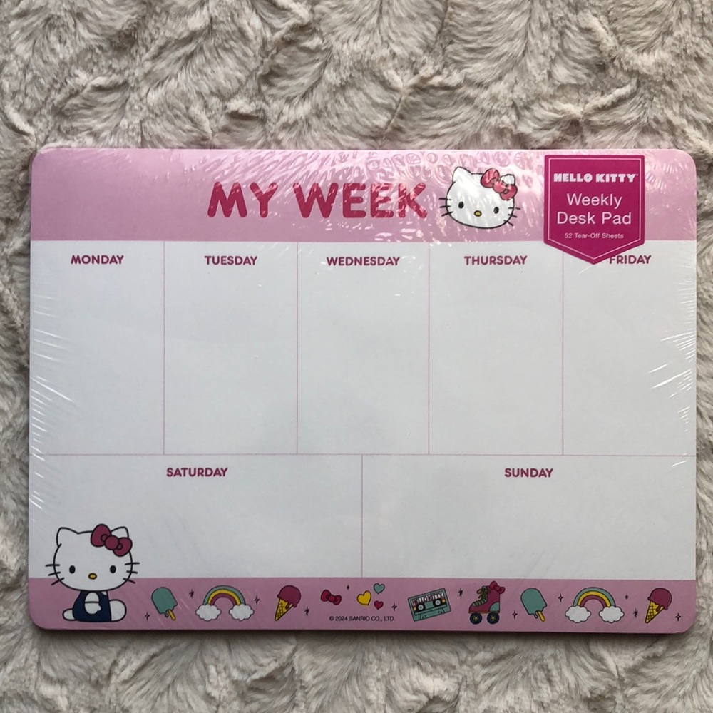 Hello Kitty Weekly Desk Pad
